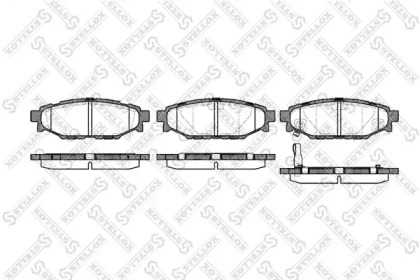 Комплект тормозных колодок STELLOX 1147 001L-SX